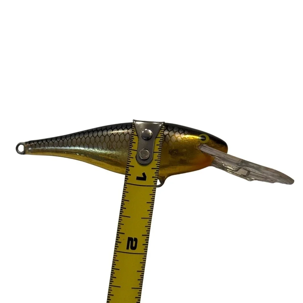 Rapala Deep Runner 8 Fishing Lure Gold Black Ireland Vintage Crankbait No Hooks
